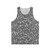 Crinoid fossil pattern unisex tank top