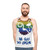 Unisex tank top with "Be Gay Do Crime" graphic - men