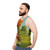Unisex tank top with meadow landscape and keyboard graphics - men side