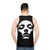 Unisex metal music tank top - men back
