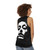 Unisex metal music tank top - women back
