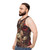 Unisex horror tank top with creature design - men side