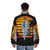 Archer Vice Puffer Jacket - Retro 80s Inspired Puffer Jacket - men back