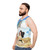 Trendy unisex graphic tank top for plus size - men side