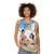 Trendy unisex graphic tank top for plus size - women