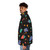 Arcade Carpet Puffer Jacket with retro 90s 80s bowling pattern - men side left