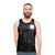 Unisex tank top featuring a CPU processor circuit diagram - men