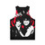 Unisex tank top with flames design featuring Jake Webber and Johnnie Guilbert - Back