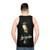 Unisex horror tank top with Apocalypse Now inspired design - men back