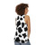 Cow Spots Pattern Unisex Tank Top - women back