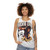 Unisex tank top featuring Jackie Chan as "The Young Kung Fu Master" - women