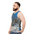 Courchevel 1850 unisex tank top with winter landscape in the French Alps - men side