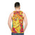 Retro pop art unisex tank top featuring Bewitched design - men back