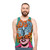 Pop art zombie fungus design on unisex tank top - men
