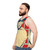 Unisex pop art jazz-themed tank top - men side