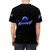 Messenger-inspired graphic t-shirt with mountain and night sky design - men back