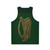 Irish Celtic Harp Unisex Tank Top - Back