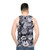 Unisex "It's Us Against the Universe" animal print graphic tank top - men back