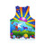 Cosmic Pet World Unisex Psychedelic Art Tank Top - Back