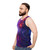Cosmic galaxy nebula unisex tank top - men side
