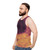 Dune inspired unisex tank top with Shai Hulud graphic design - men side