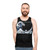 Unisex Fibonacci Wave tank top featuring sacred geometry and Japanese art - men