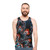 Coral fractal abstract design unisex tank top - men