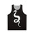Unisex tank top with a cool dragon silhouette design