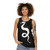 Unisex tank top with a cool dragon silhouette design - women