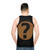 Podquiz Black Unisex Tank Top - men back