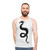 Unisex dragon tank top with legendary animals design - men