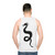 Unisex dragon tank top with legendary animals design - men back