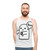 Unisex tank top with ghostly thumbs down design - men