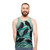 Unisex tank top with bird design and celestial motif - men