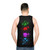 Gamer's controller buttons splatter unisex tank top - men back