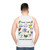 Unisex tank top with a "Plant These, Save the Native Bees" design - men back