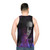Conscious Unisex Galaxy and Nebula Tank Top - men back