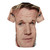 Funny graphic t-shirt featuring the iconic face of celebrity chef Gordon Ramsay - Back