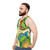 Retro pizza time ninja turtles unisex tank top - men side