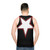 Inverted five-pointed star unisex tank top - men back