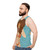 Unisex pizza bikini girl tank top - men side