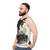 Unisex tank top with pastel fantasy and magical crystal design - men side