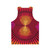 Geometric concentric circle pattern unisex tank top - Back