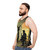 Vintage jazz music unisex tank top - men side
