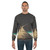 Vintage retro space sweatshirt with surreal graphic design - men