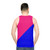 Unisex color block tank top - men back