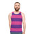 Unisex tank top with vibrant colorful stripes - men