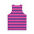 Cheshire Cat Striped Unisex Tank Top - Back