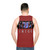 Unisex caged gaming tank top - men back