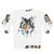 Watercolor wolf design on a sweatshirt - Back
